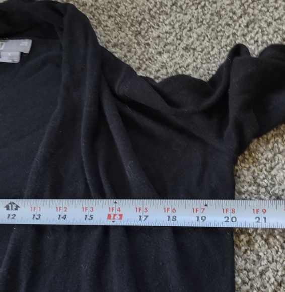 Black Open Drape Cardigan - Picture 10 of 11